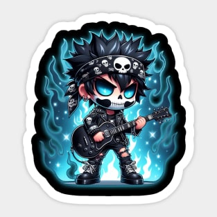 Chibi Rocker Sticker